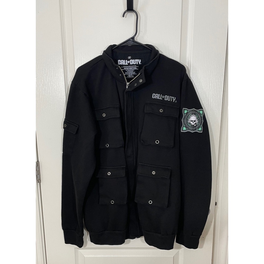 Call of Duty Task Force 141 Jacket Ripple Junction Ghost Tactical Cargo Black 2X